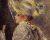 皮埃尔 奥古斯特 雷诺阿 : Woman in a White Hat